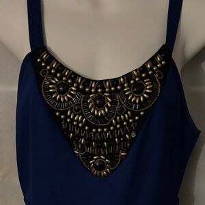 Blue Embellished Top